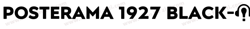 Posterama 1927 Black字体转换